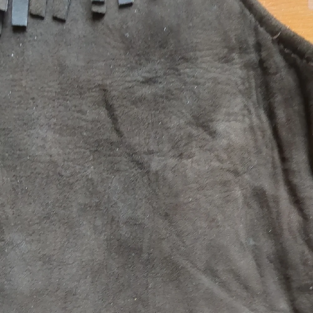 VTG Brown Suede Vest with Fringe